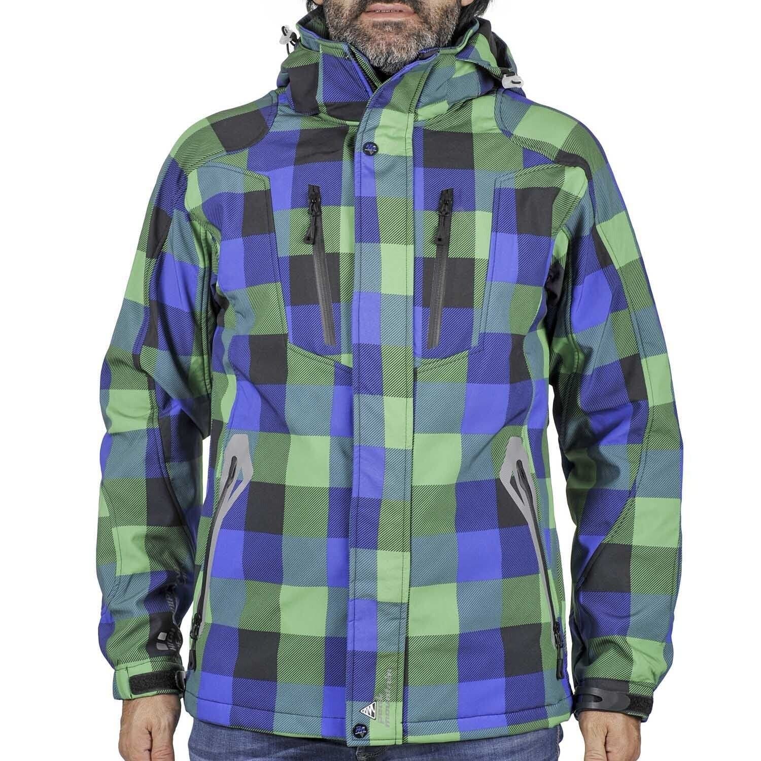 Peak Mountain Peak Mountain Men's Softshell Jacket Cina in Green