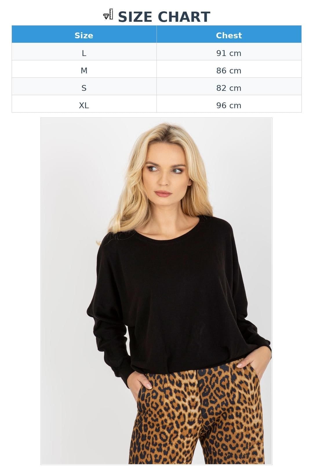 Love Lace Love Lace Women's Boat Neck Long Sleeve Sweater in Black - 4