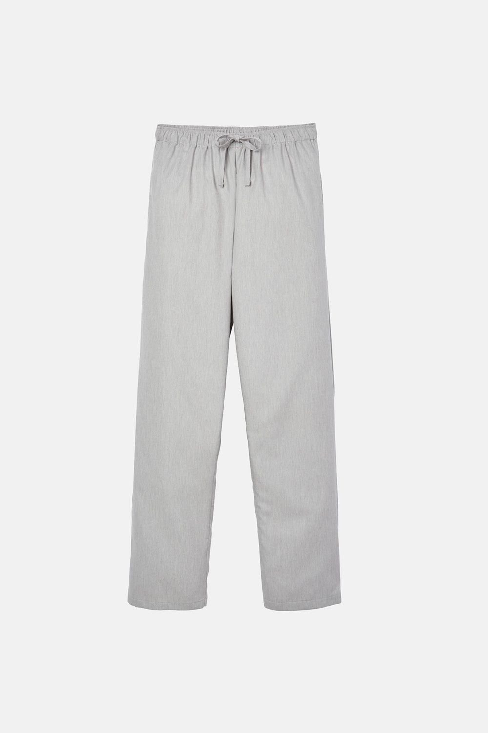 British Boxers British Boxers Women's 'Armoury Grey' Herringbone Cotton Twill Pyjama Set in Light Grey - 4