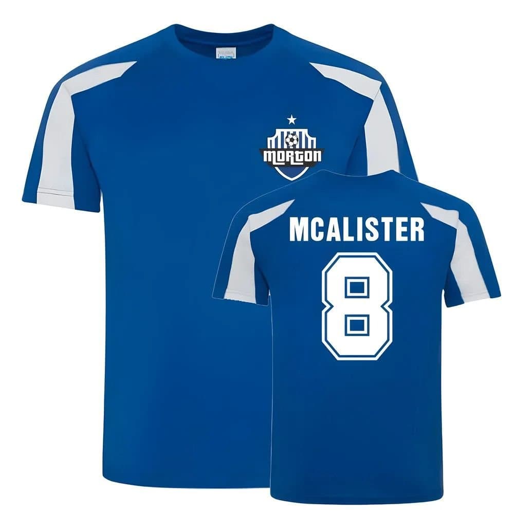 Morton Morton Men's Jim Mcalister Blue Sports Training Jersey