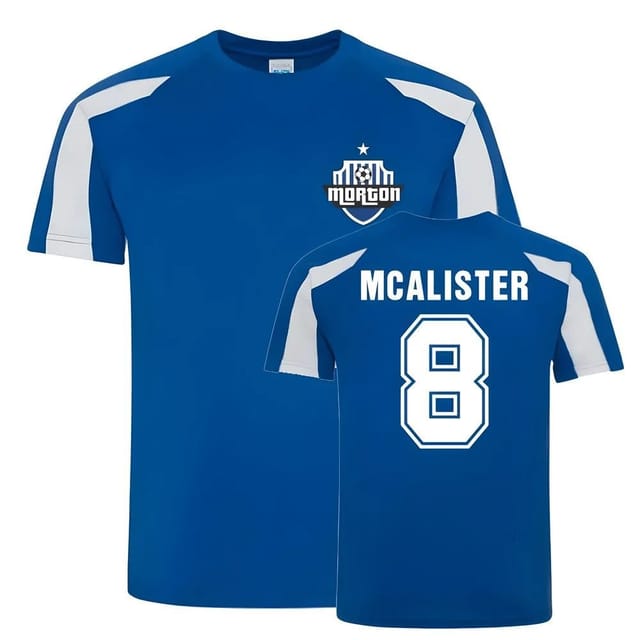 Morton Morton Men's Mens Jim Mcalister Greenock Sports Training Jersey in Blue - 2
