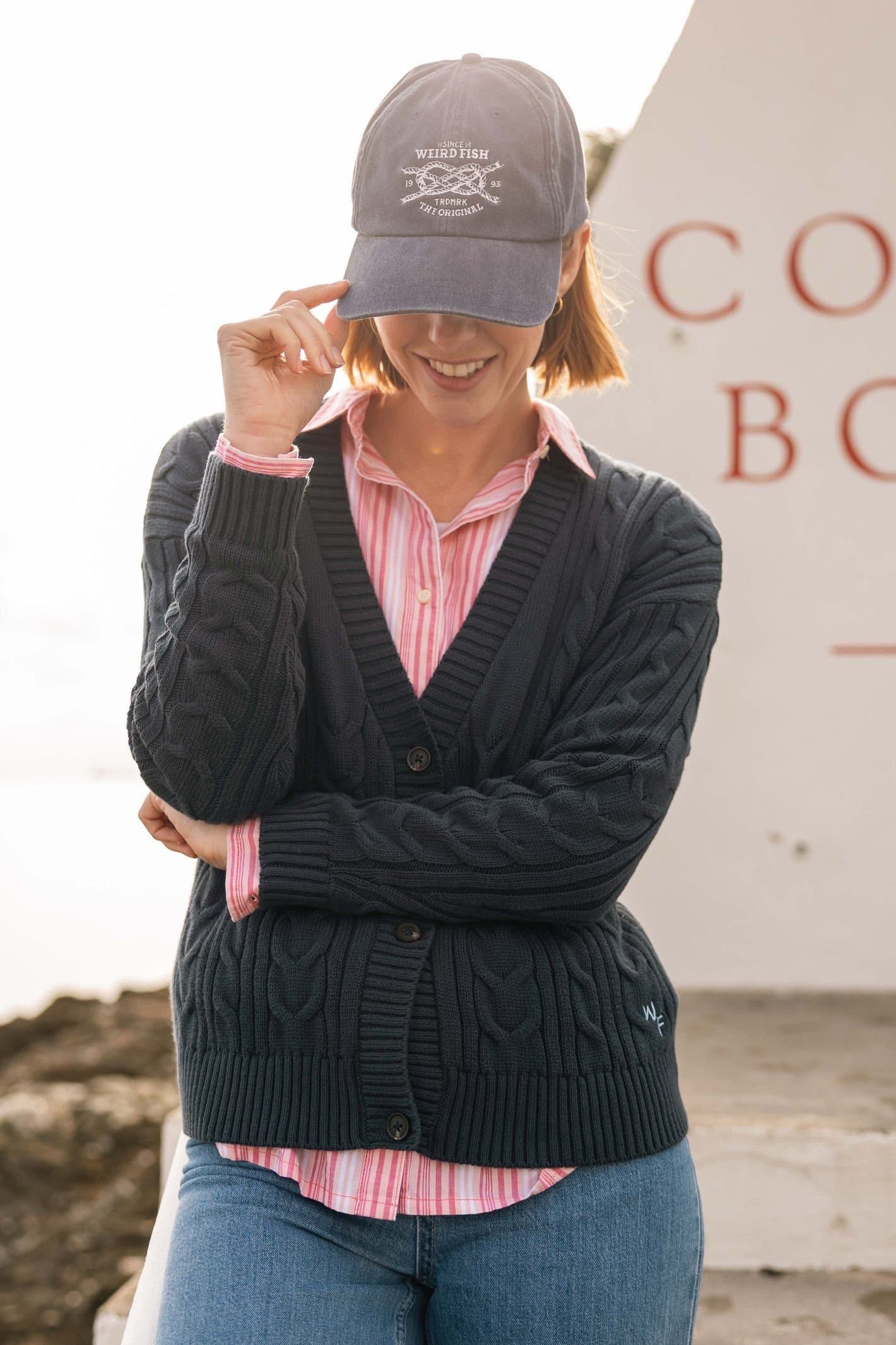 Weird Fish Weird Fish Men's Nautical Knot Twill Cap in Navy