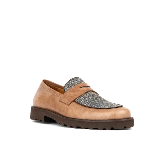 Embassy London Embassy London Men's Sunkin - Light Blue & Brown - 2