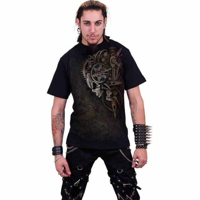 Spiral Spiral Men's DIESEL PUNK - T-Shirt Black - 3