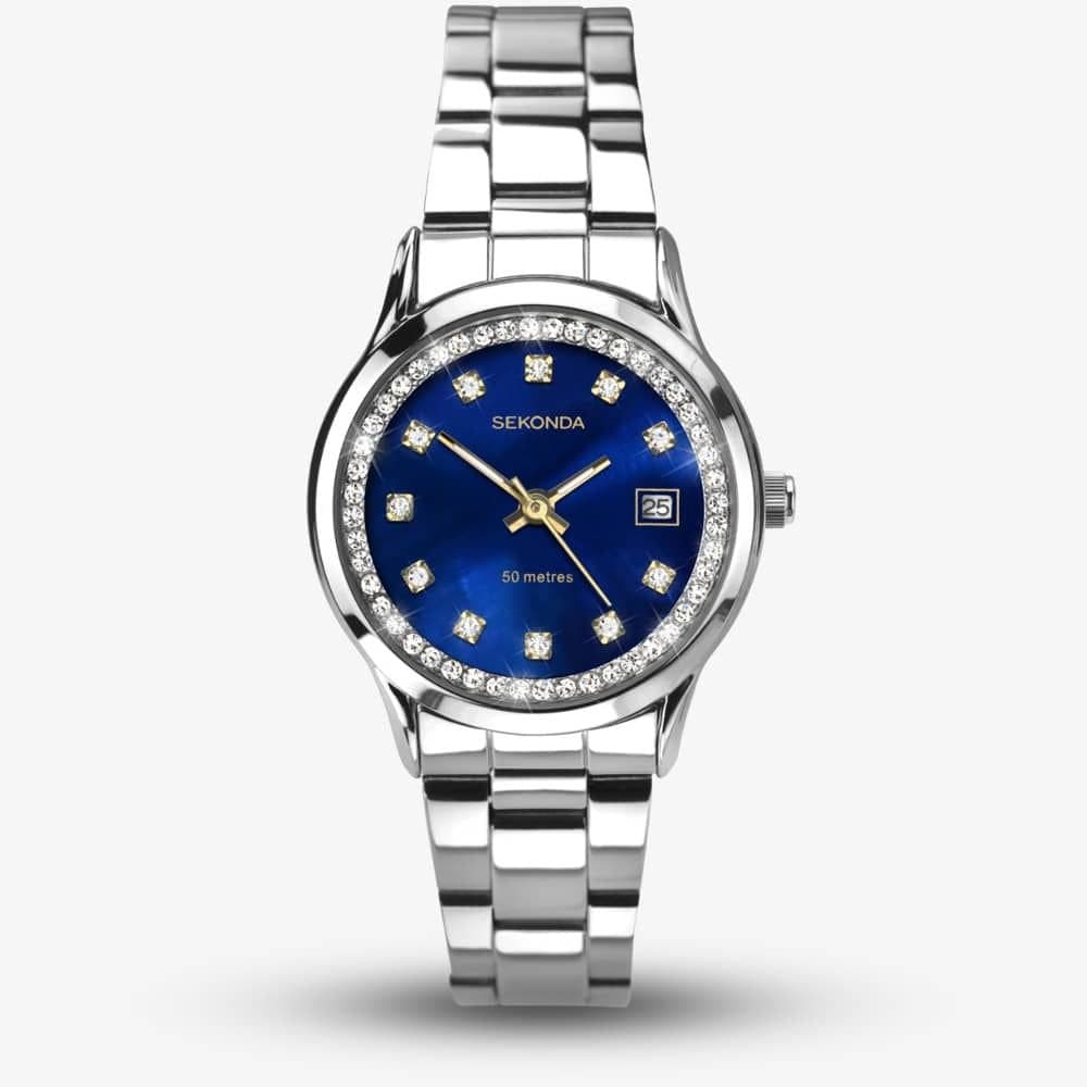 Sekonda Sekonda Women's Dress Catherine Blue Dial Stone Set Watch 2147
