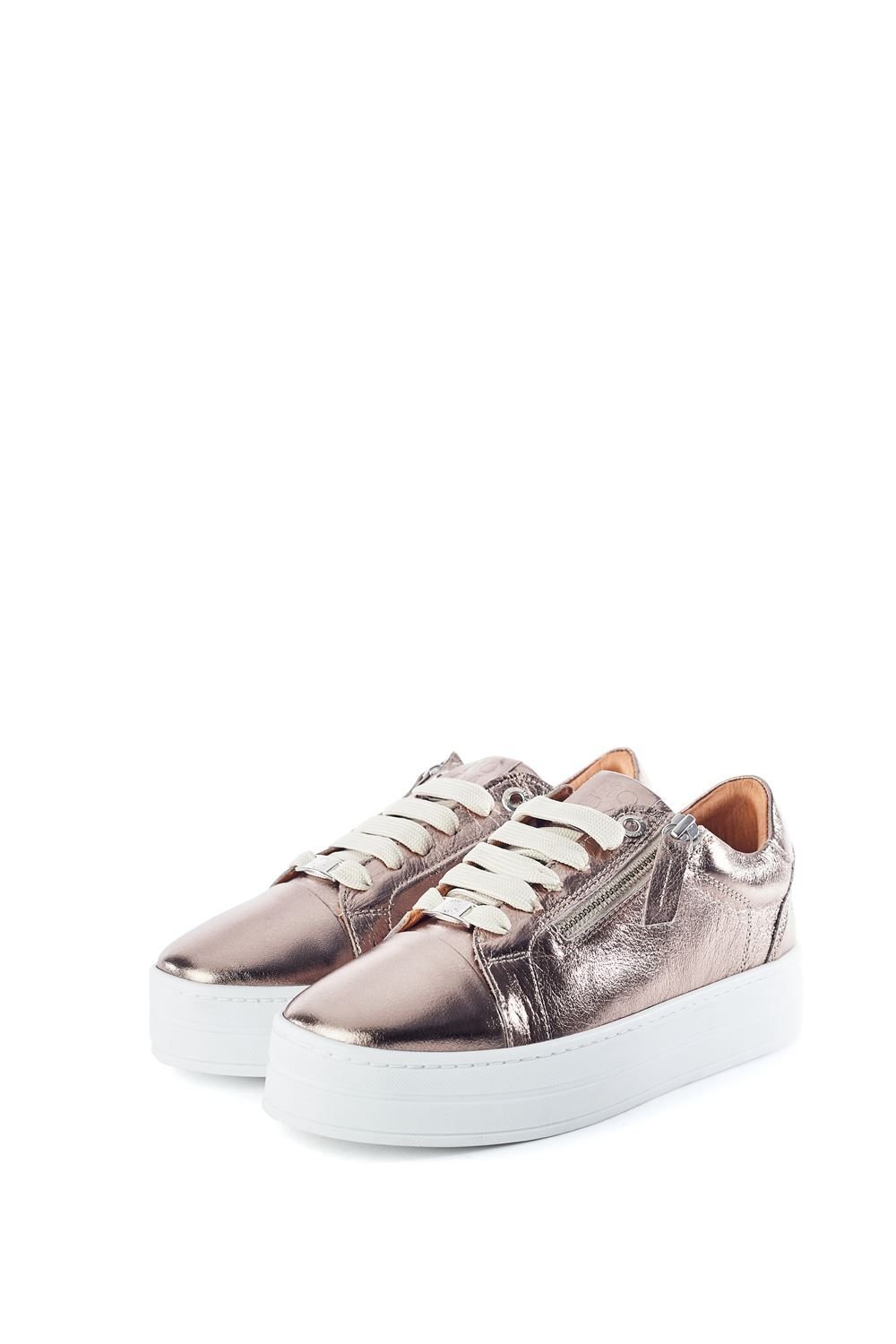 Moda In Pelle Moda In Pelle Women's 'Abbiy' Leather Casual Trainers in Metallics - 2