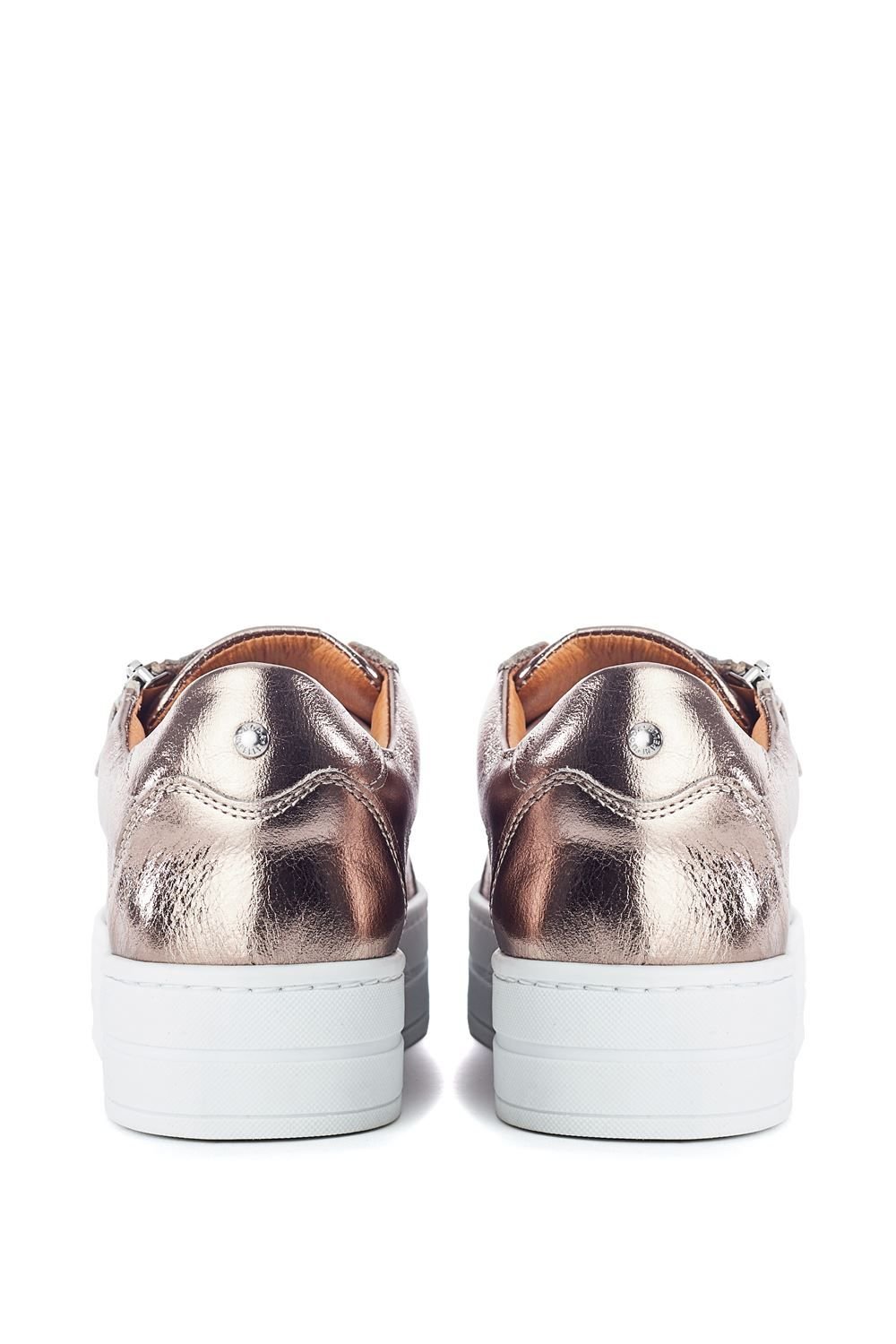 Moda In Pelle Moda In Pelle Women's 'Abbiy' Leather Casual Trainers in Metallics - 3