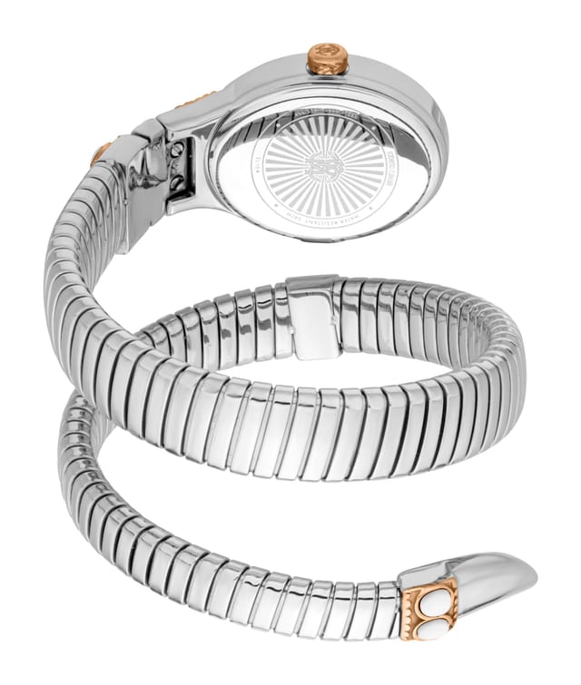 Roberto Cavalli Roberto Cavalli Women's Snake Women Stainless Steel Two toned Silver & Rose Gold Watch - 2