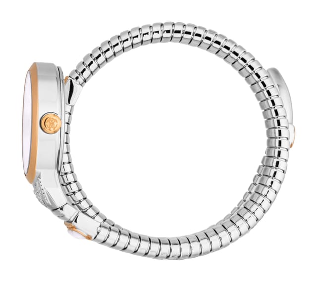 Roberto Cavalli Roberto Cavalli Women's Snake Women Stainless Steel Two toned Silver & Rose Gold Watch - 3