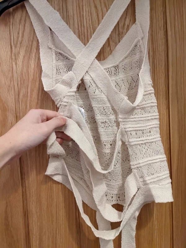 ASOS ASOS Design. Crochet wrap crop top. Size UK10. NWOT rrp £16.00