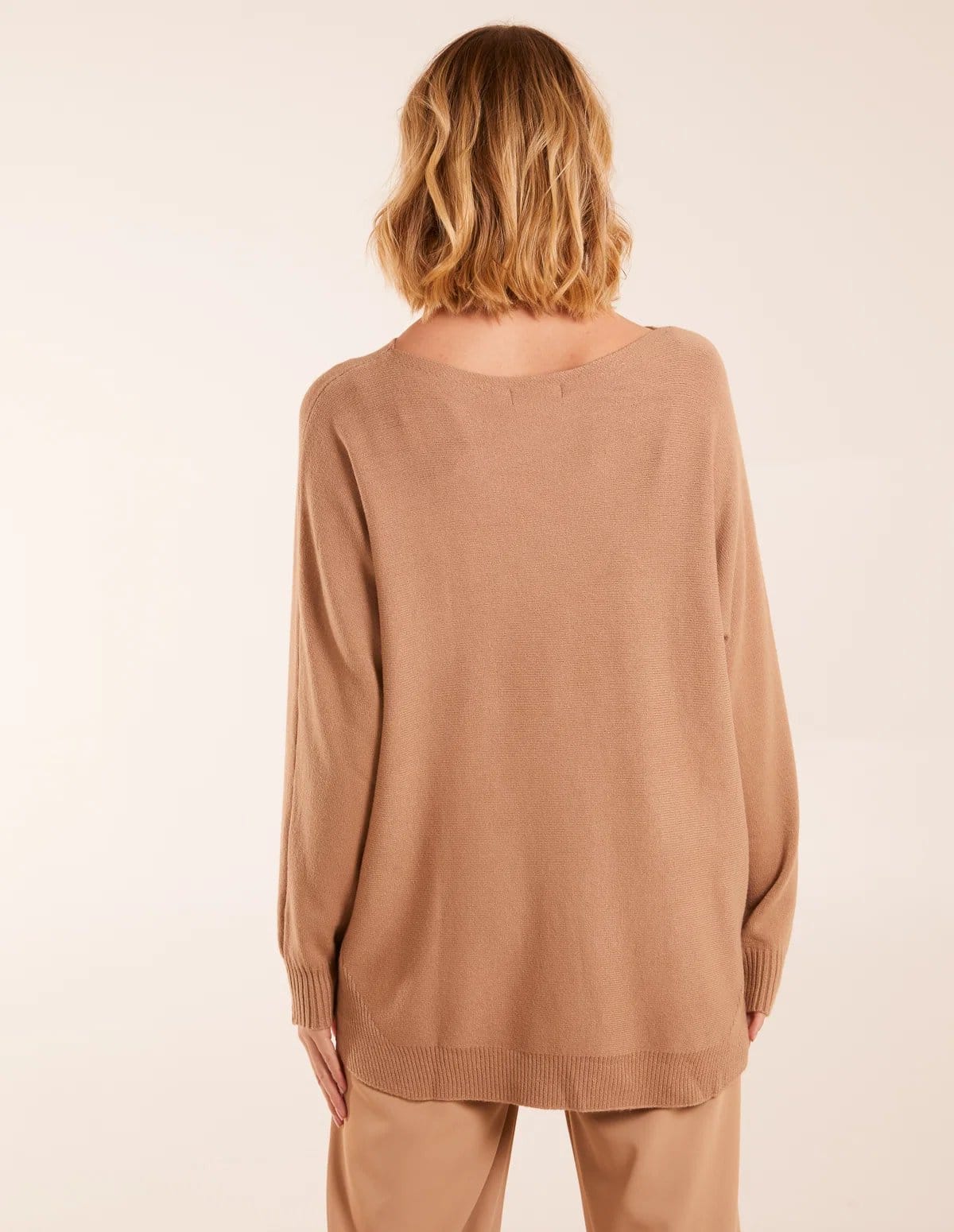 Blue Vanilla Pocket Slash Neck Jumper - 4
