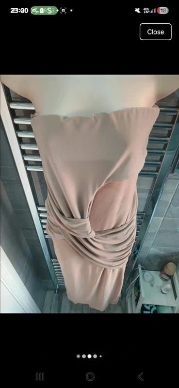 River Island River island 🏝 bnwot size 16 beige mesh bodysuit dress