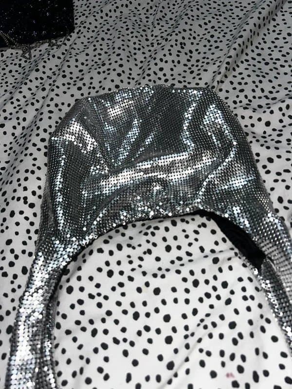 ASOS Asos silver sequin bag