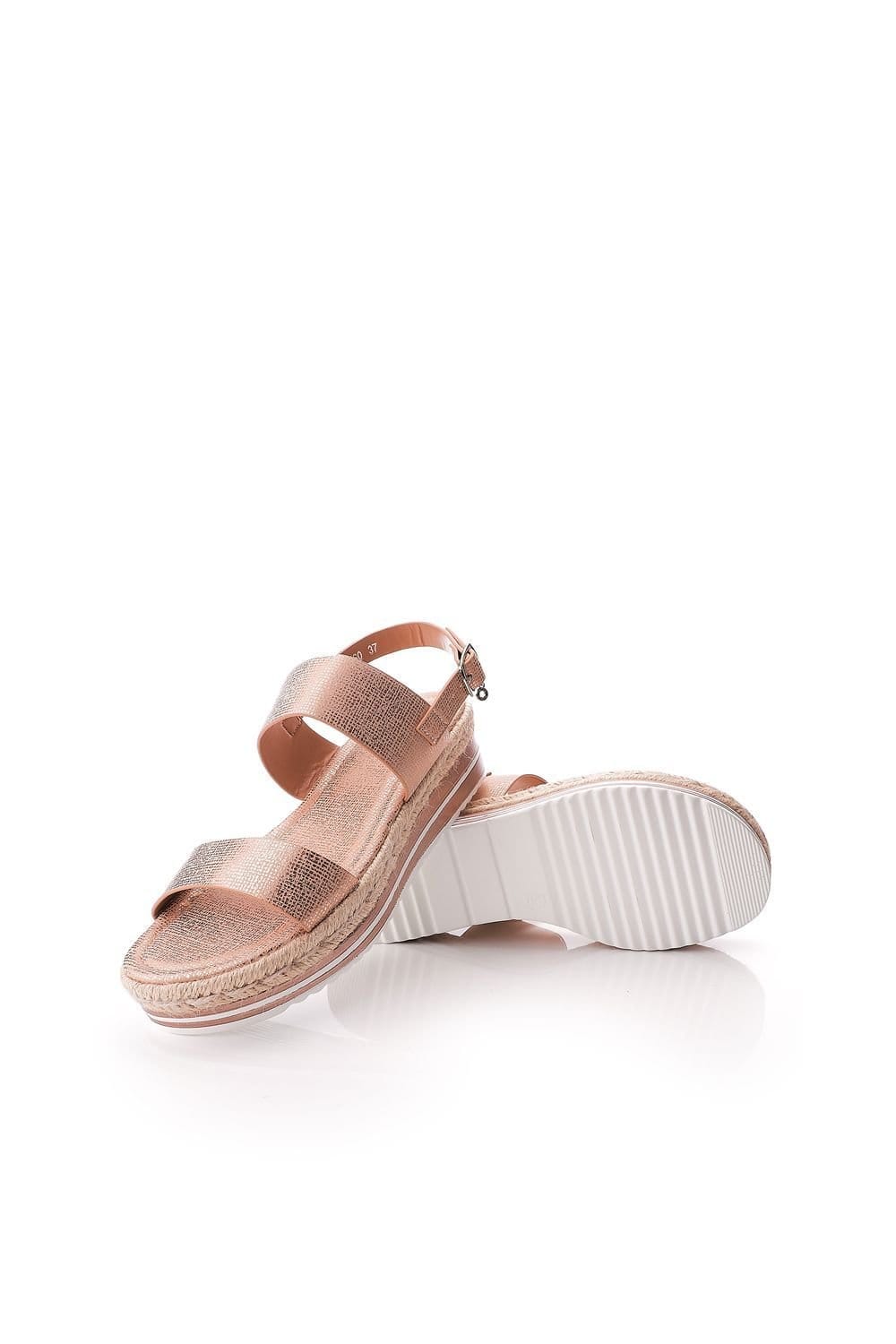 Moda In Pelle Moda In Pelle Women's 'Periso' Porvair Flatforms in Rose Gold - 4