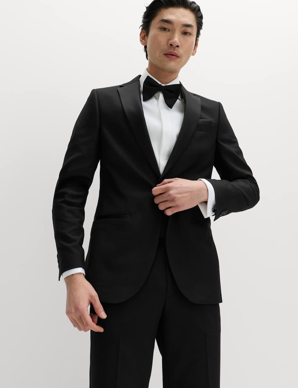 Marks & Spencer M&S Slim Fit Tuxedo Jacket Black - 1