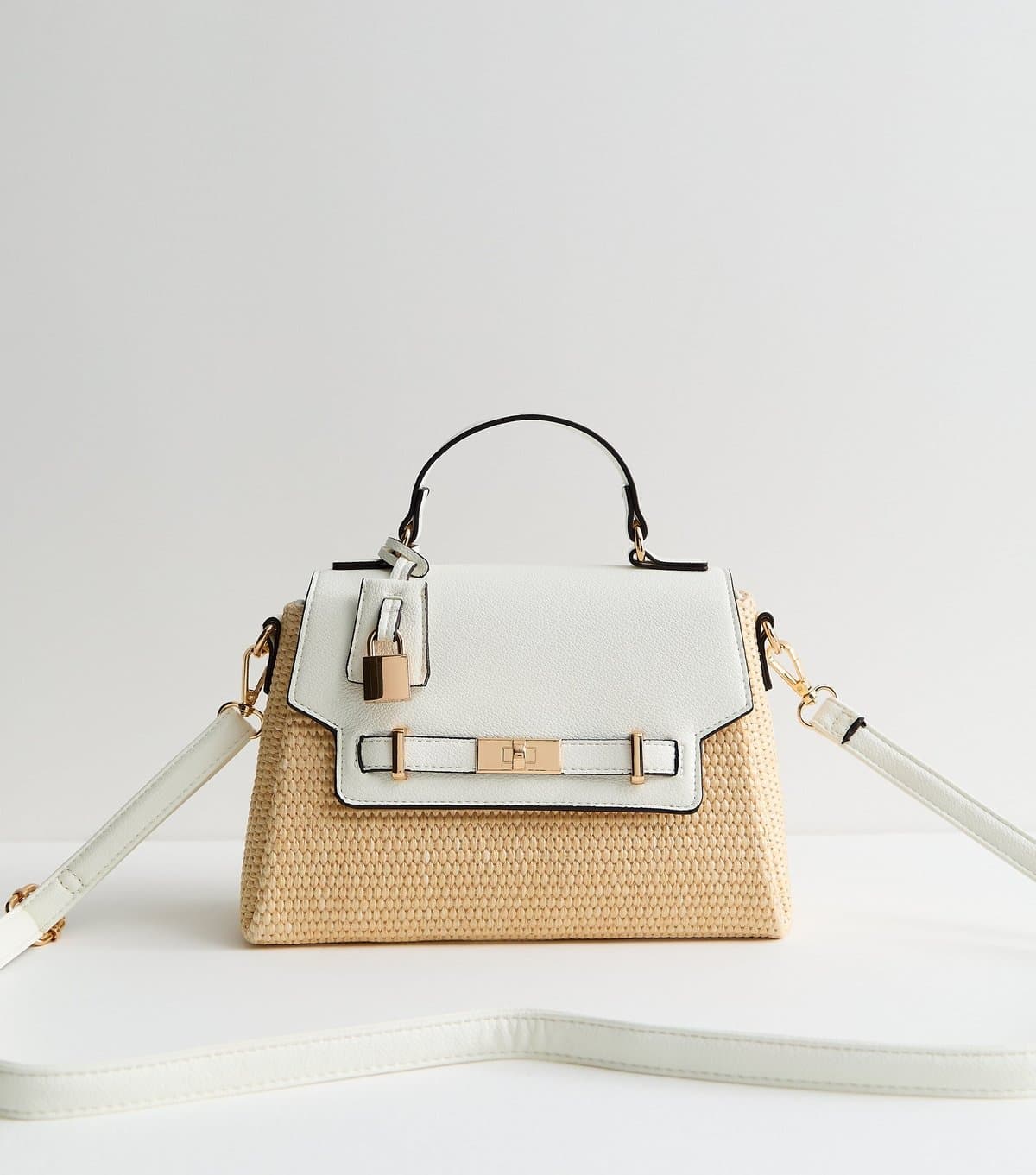 New Look New Look White Faux Leather Crossbody Bag