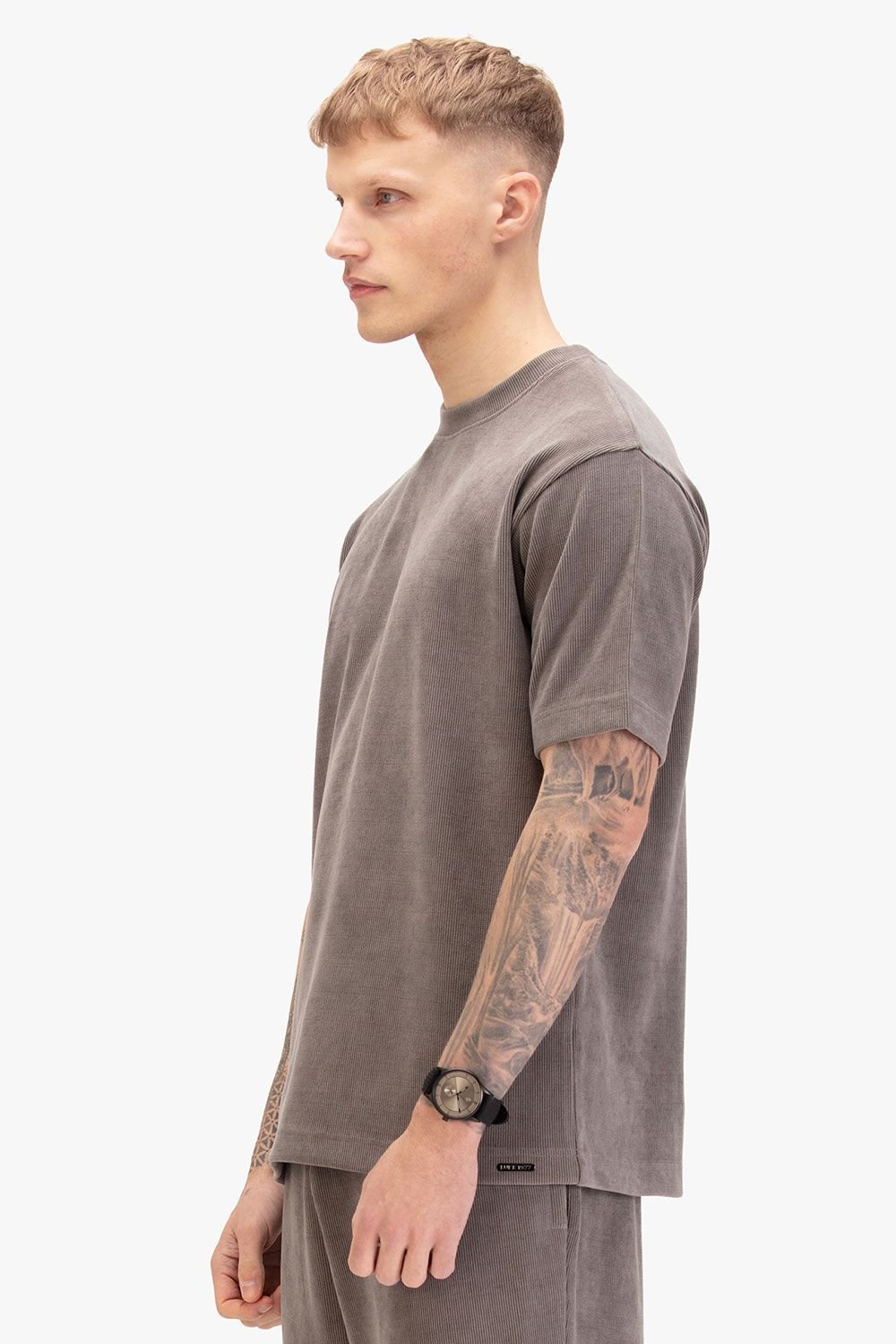 Luke 1977 Luke 1977 Men's Byron Relax Fit T-shirt in Mid Grey - 3