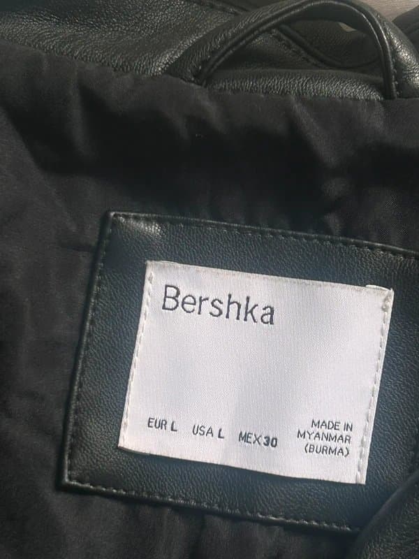 Bershka Bershka leather oversized waistcoat