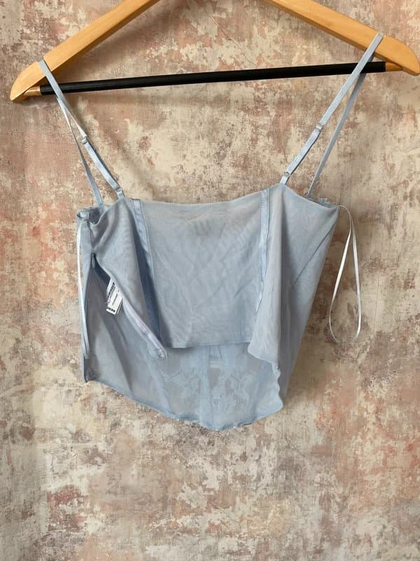Bershka Bershka blue corset top