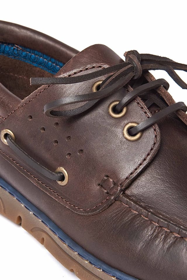Moshulu Moshulu Men's 'Berio' Classic Leather Deck Shoes in Brown - 3