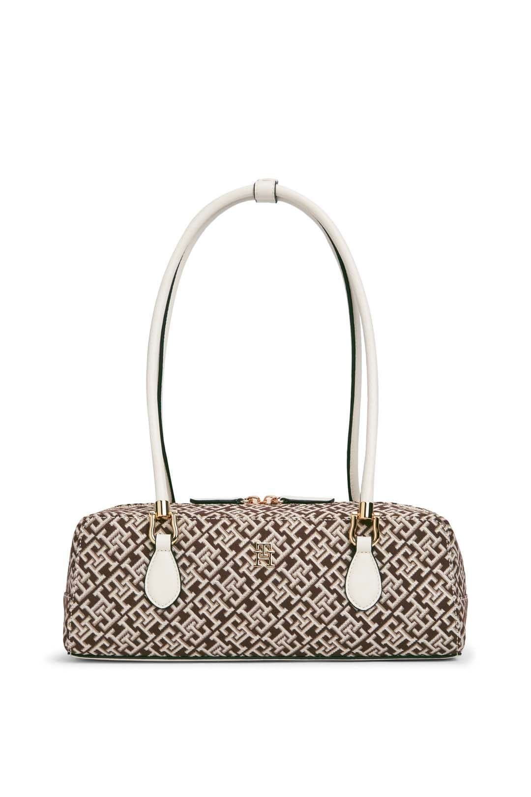 Tommy Hilfiger Tommy Hilfiger Women's Grace Shoulder Bag Jacquard Brown