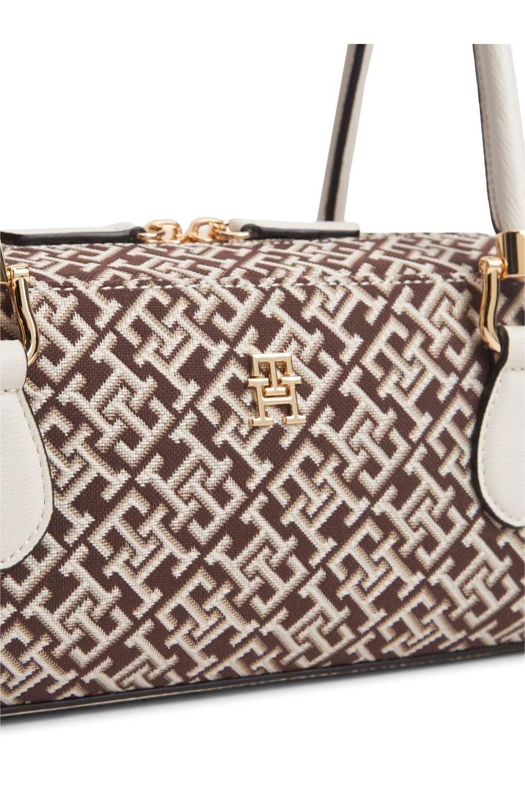 Tommy Hilfiger Tommy Hilfiger Women's Grace Shoulder Bag Jacquard Brown - 4