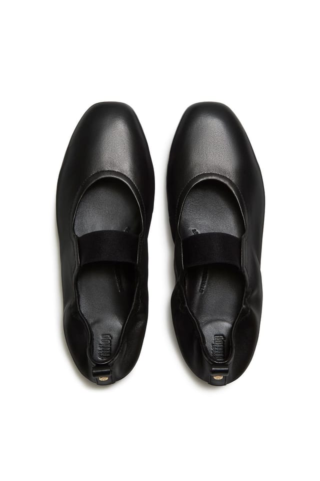FitFlop FitFlop Women's Delicato Poise Leather Mary Janes Black - 3