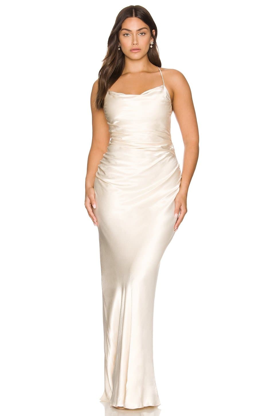 revolve La Lune Lace Back Maxi Dress