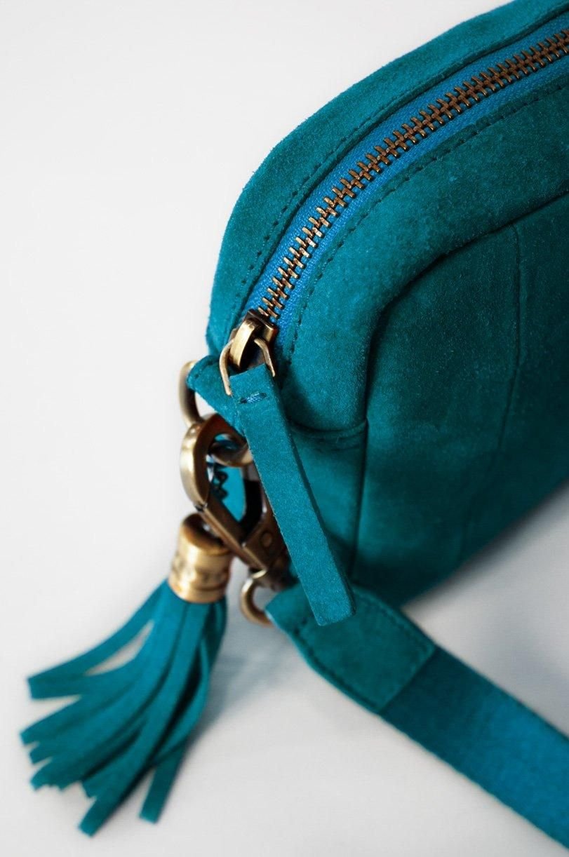 Nomads Clothing Nomads Clothing Women's Suede Crossbody Bag in Blue - 2