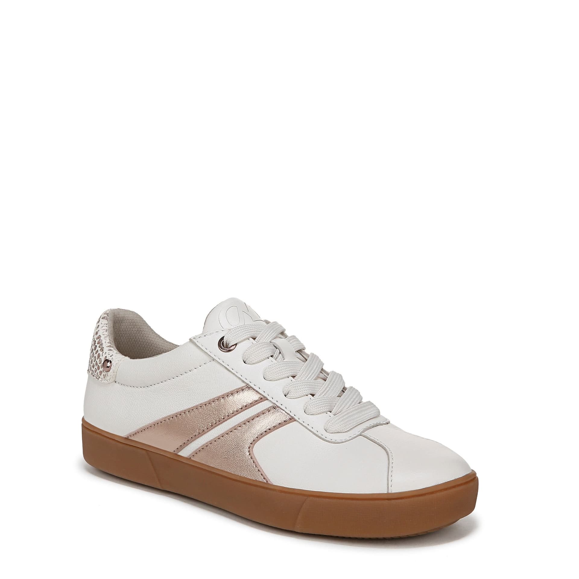 Naturalizer Naturalizer White Leather Lace-Up Trainers