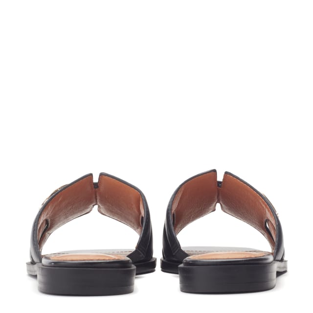 Moda In Pelle Moda In Pelle Women's 'Liatris' Leather Sandals in Black - 3