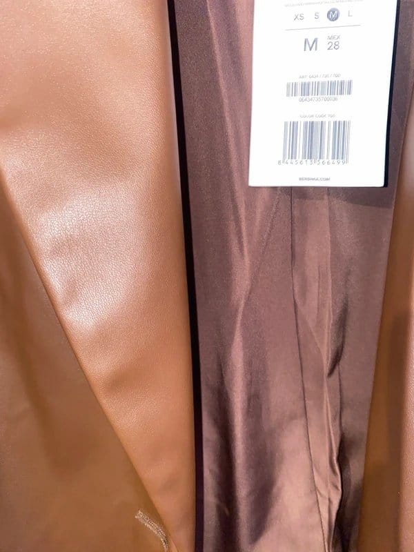 Bershka Brown Leather Blazer