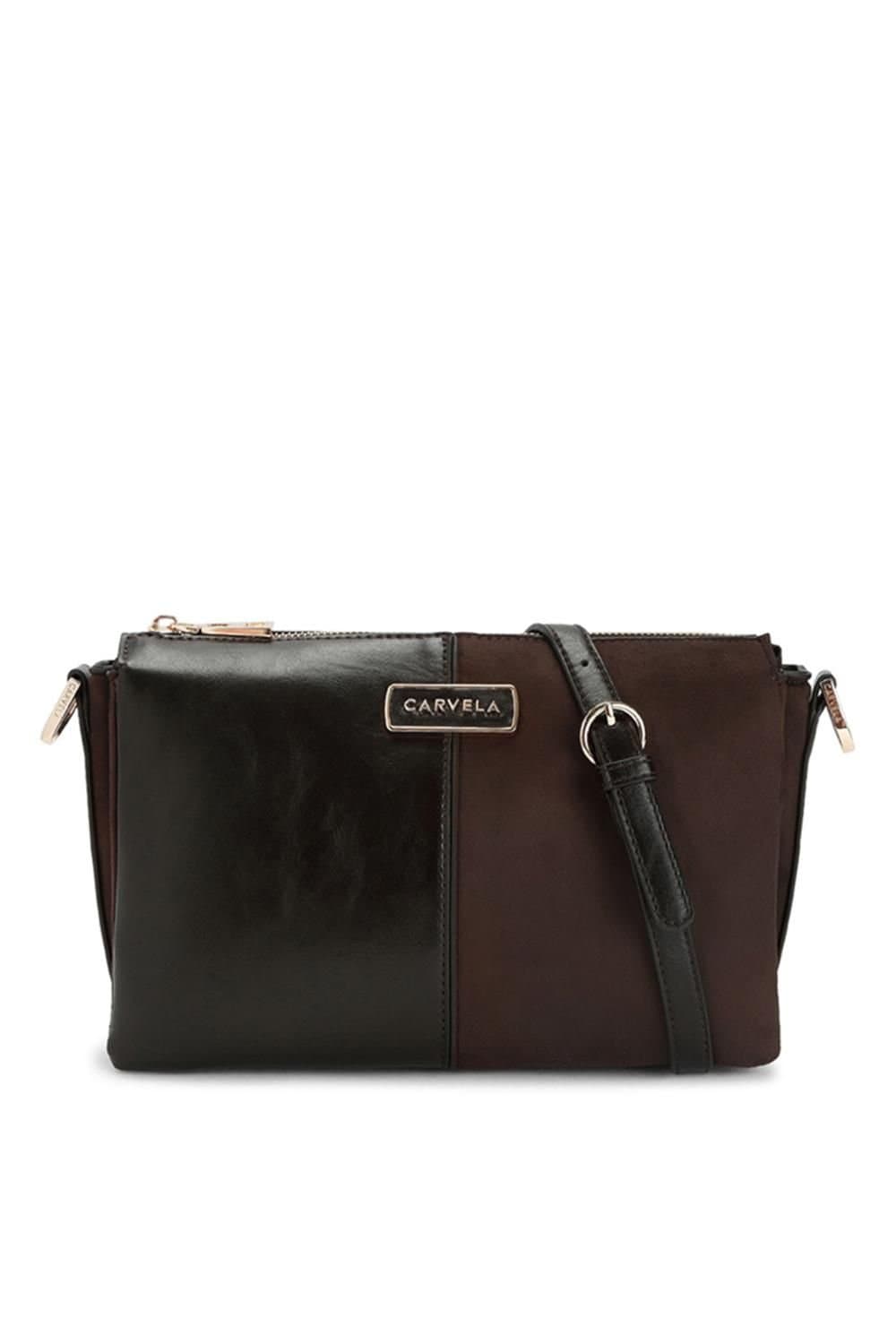 Carvela Carvela Women's 'Cosma Crossbody' Bag in Dark Brown