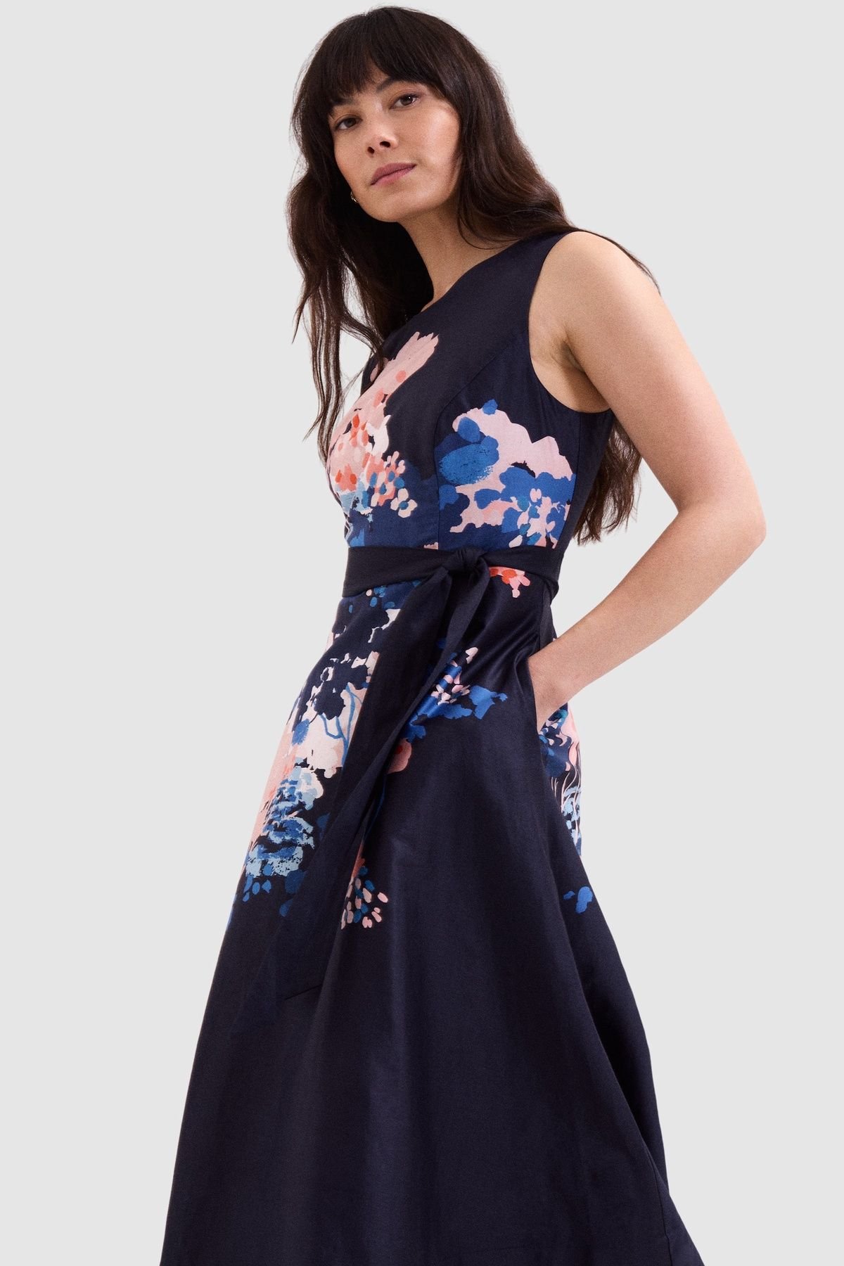 Phase Eight Phase Eight Women's Natalya Floral Dress in Dark Navy - 3