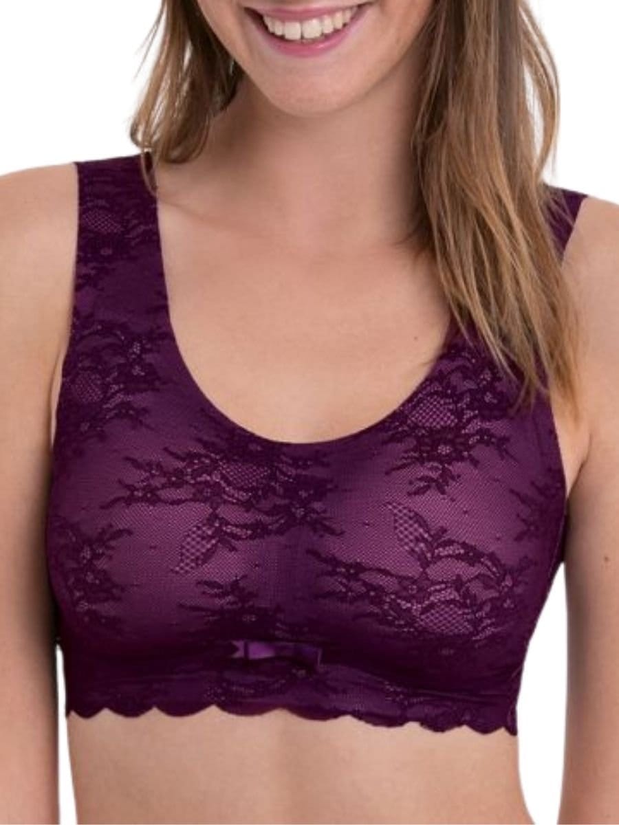 Anita Anita Women's Essential Lace Bralette in Purple - 1
