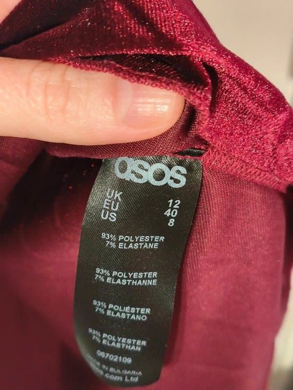ASOS ASOS velvet dress