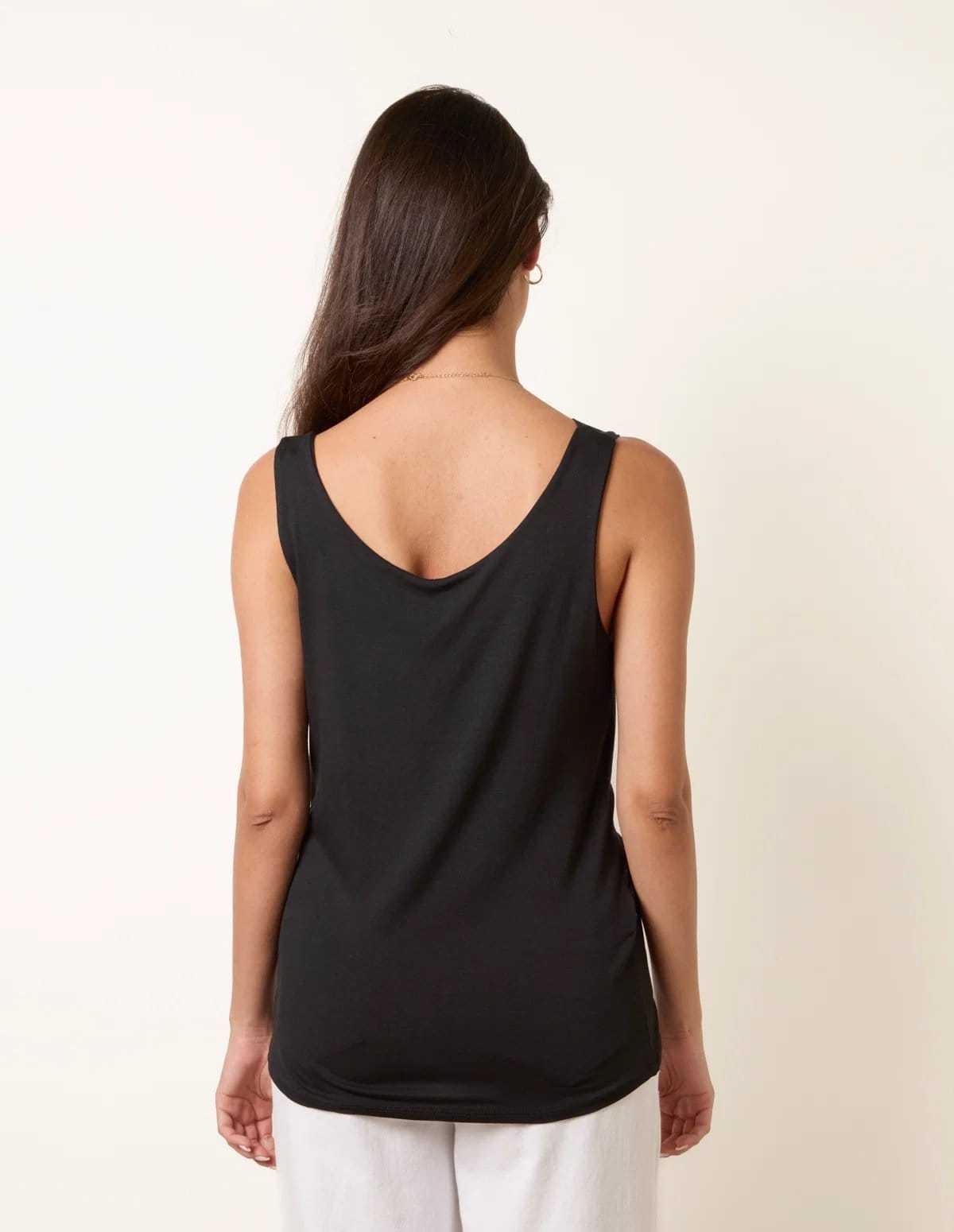 Blue Vanilla Sleeveless Cowl Neck Viscose Jersey Top - 4