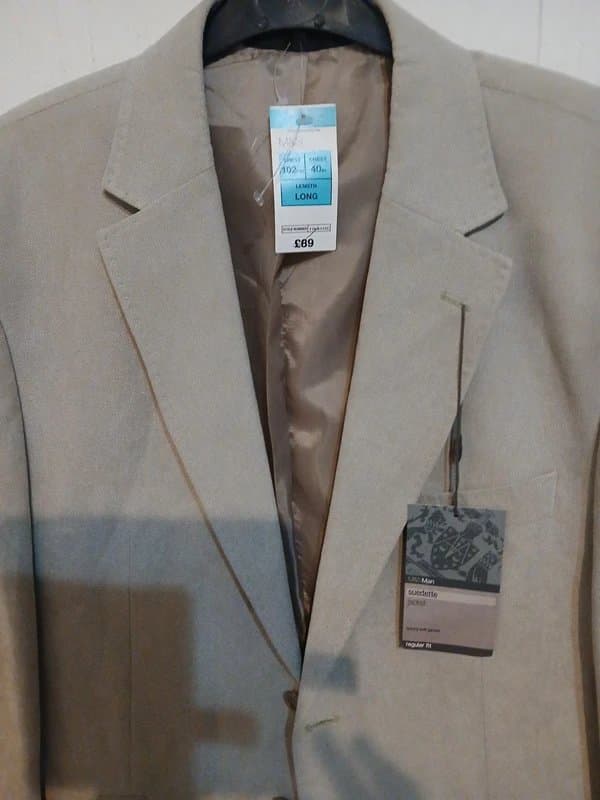Marks & Spencer M and S mens suedette jkt rrp £89  now £25