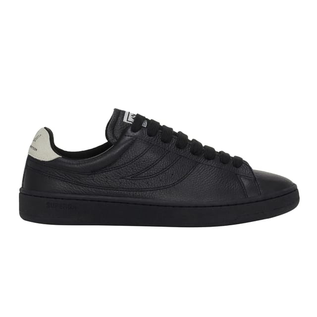 Superga Superga Men's 4833 Lendl Leather Trainers in Black - 2