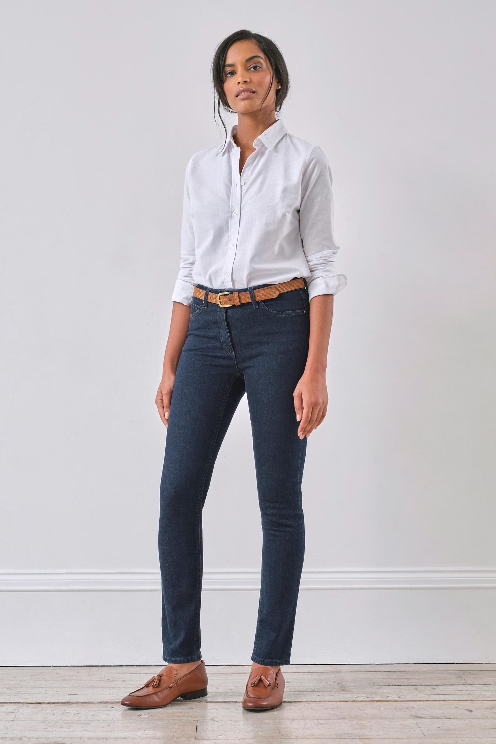 Pure Collection Pure Collection Women's Mowbray Slim Leg Jean in Indigo
