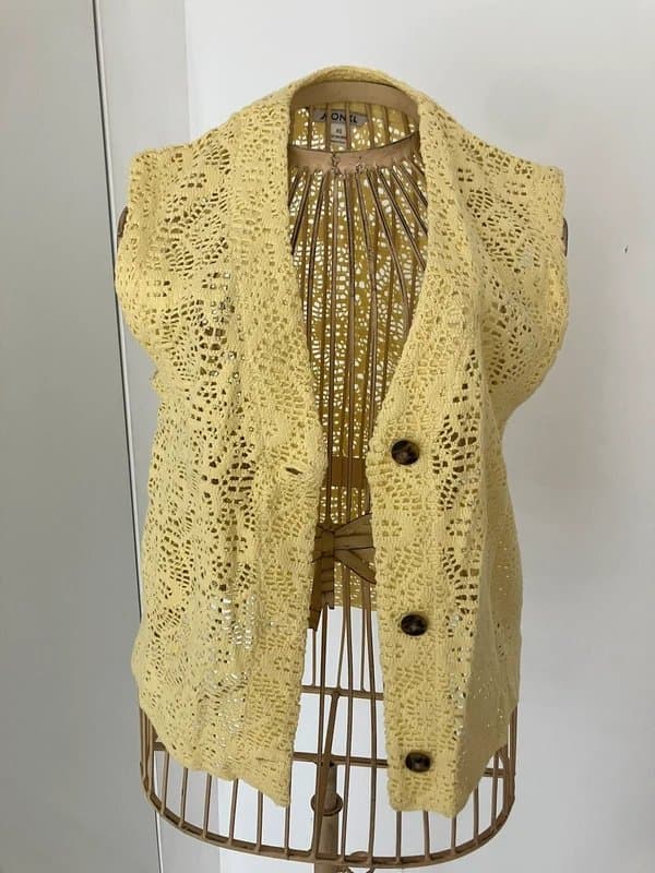 Monki Monki yellow waistcoat