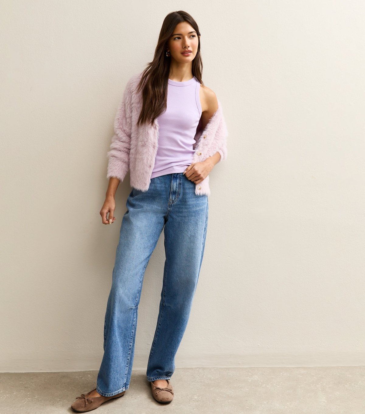 New Look Women's Lilac Racer Back Vest Top New Look - 2