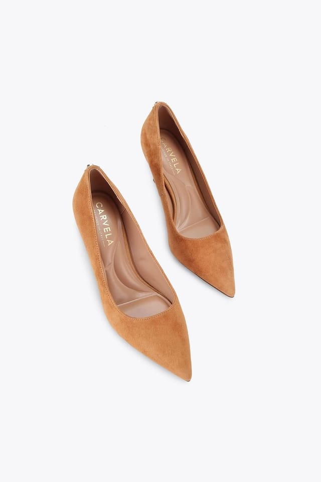 Carvela Carvela Women's 'Pompeii Court' Suede Heels in Camel - 2