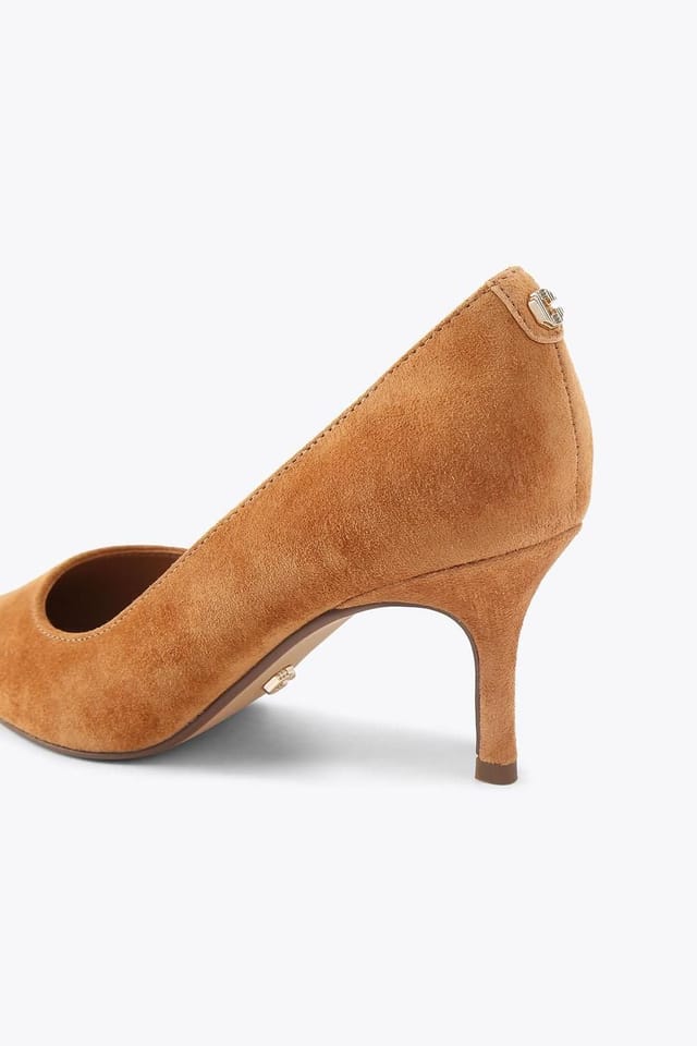Carvela Carvela Women's 'Pompeii Court' Suede Heels in Camel - 3