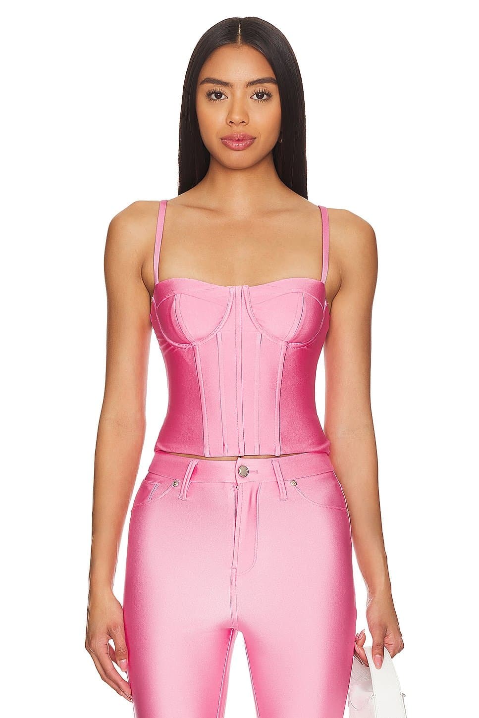 revolve Revolve Compression Shine Corset in Sorority Pink003