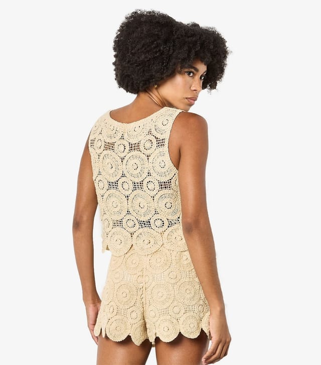 Apricot Women's Stone Crochet Shorts Apricot New Look - 3
