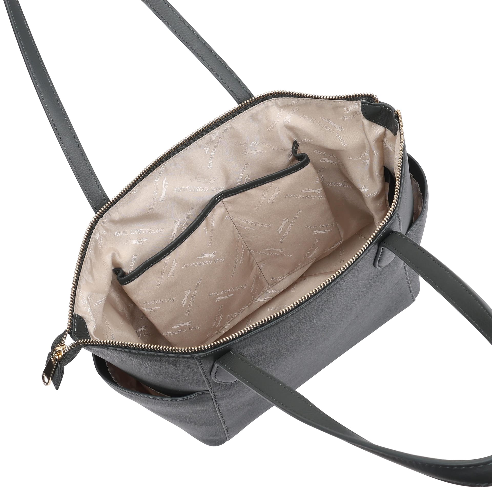 Paul Costelloe Paul Costelloe Women's Morava Leather Tote/Shoulder Bag in Dark Green - 4
