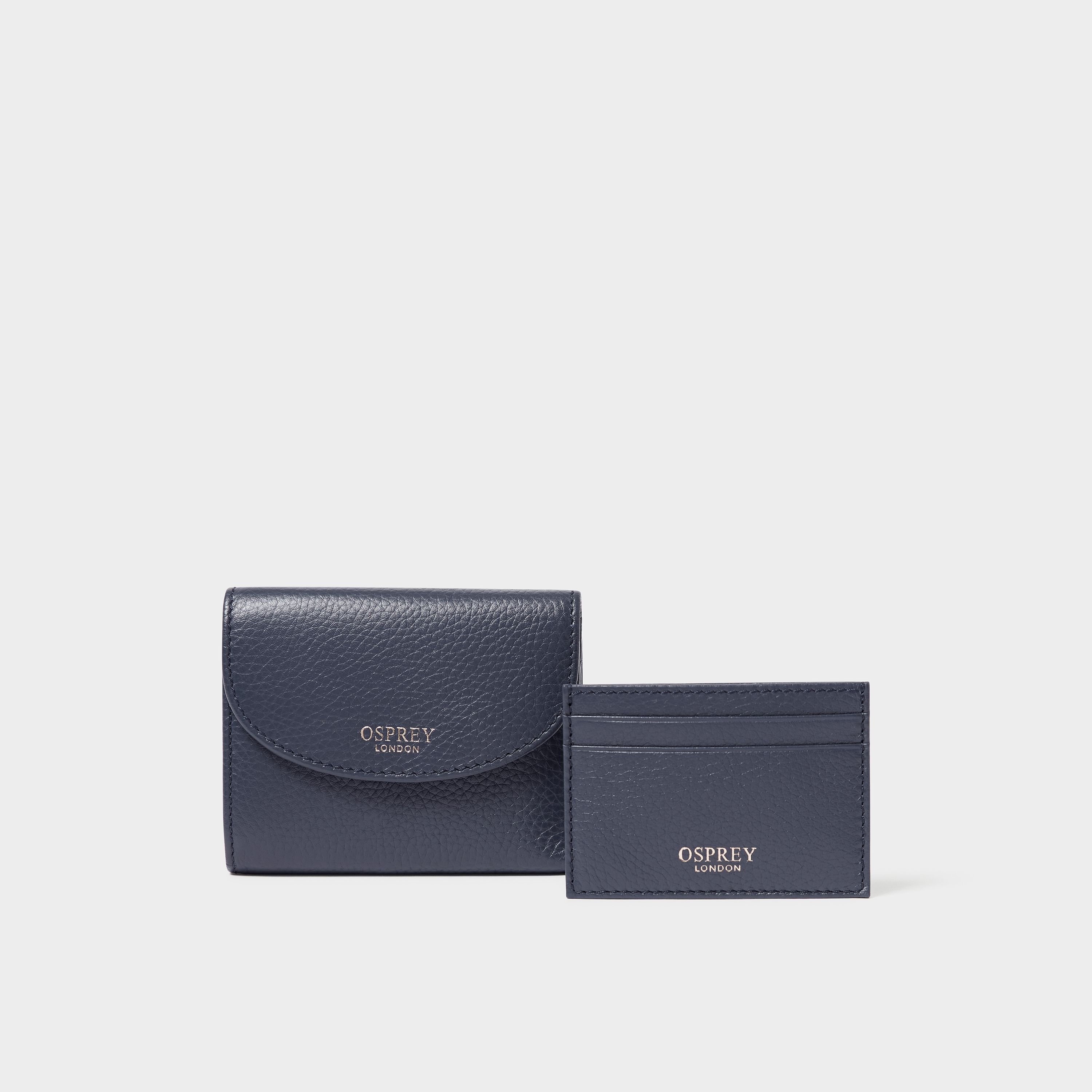 OSPREY LONDON OSPREY LONDON Women's The Tilly Leather Purse Gift Set in Navy - 2