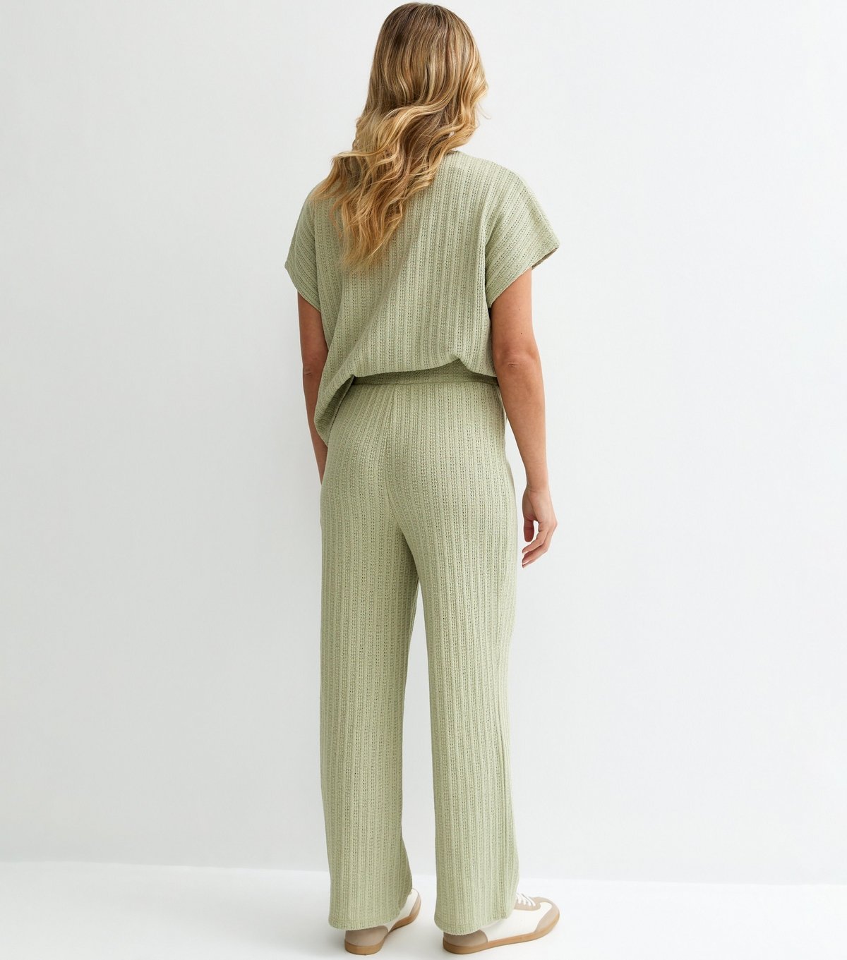 New Look Women's Maternity Light Green Pointelle Trouser New Look - 4