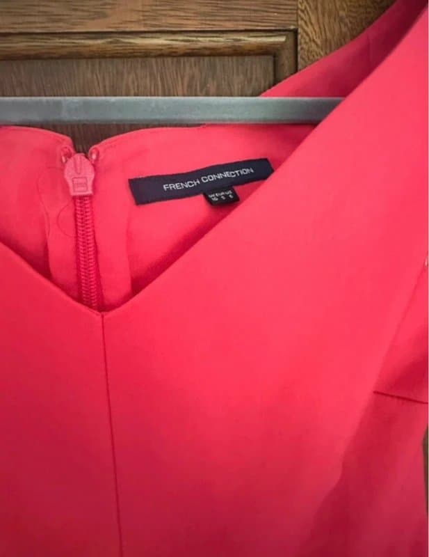French Connection French condition red /pink dress size small eu38 uk10 short dress above the knee